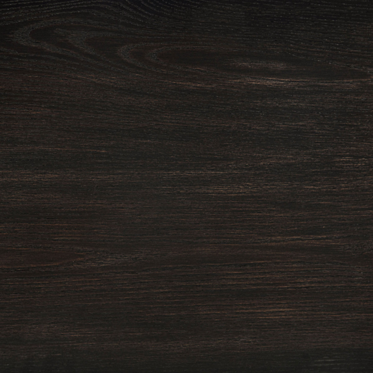 Leandro 60" Writing Desk with 2 Drawers - Rounded Edges & Open Legs in Burnished Black Ash – view 11
