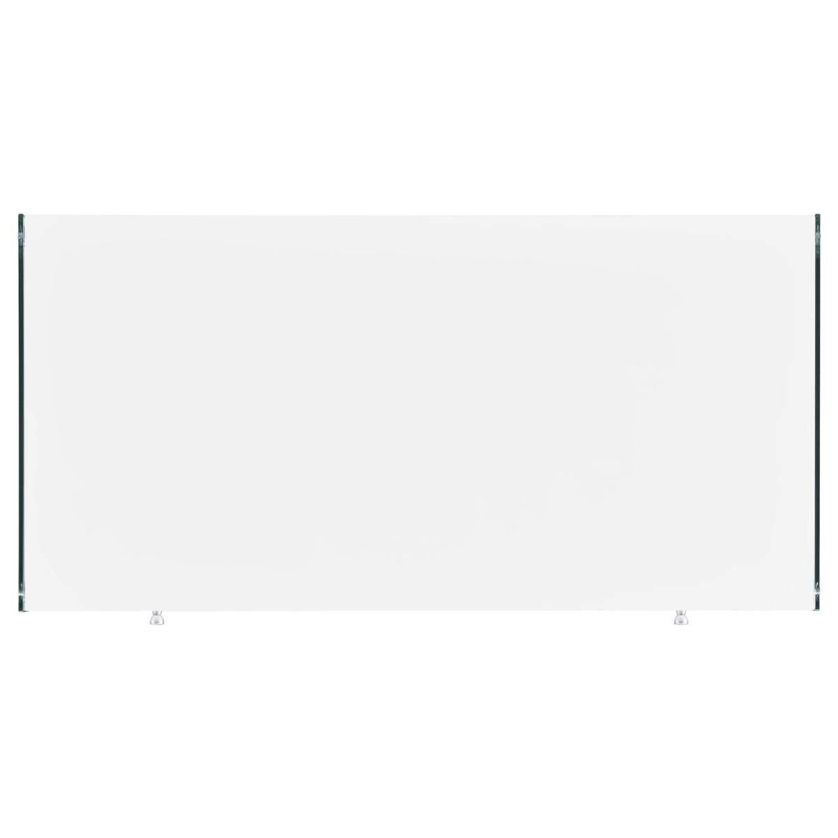 Dobrev 48" Writing Desk with Glass Legs - 2 Drawers & Cubby in White High Gloss – view 11