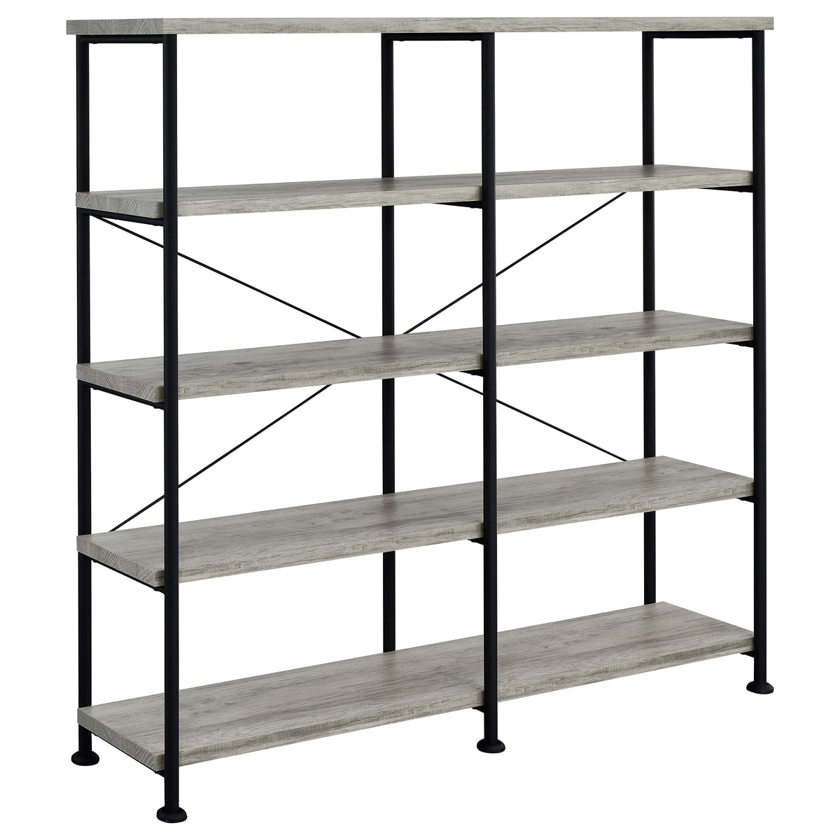 Analiese 63" 4-Shelf Bookshelf & Double Bookshelf - 60" Double Bookshelf