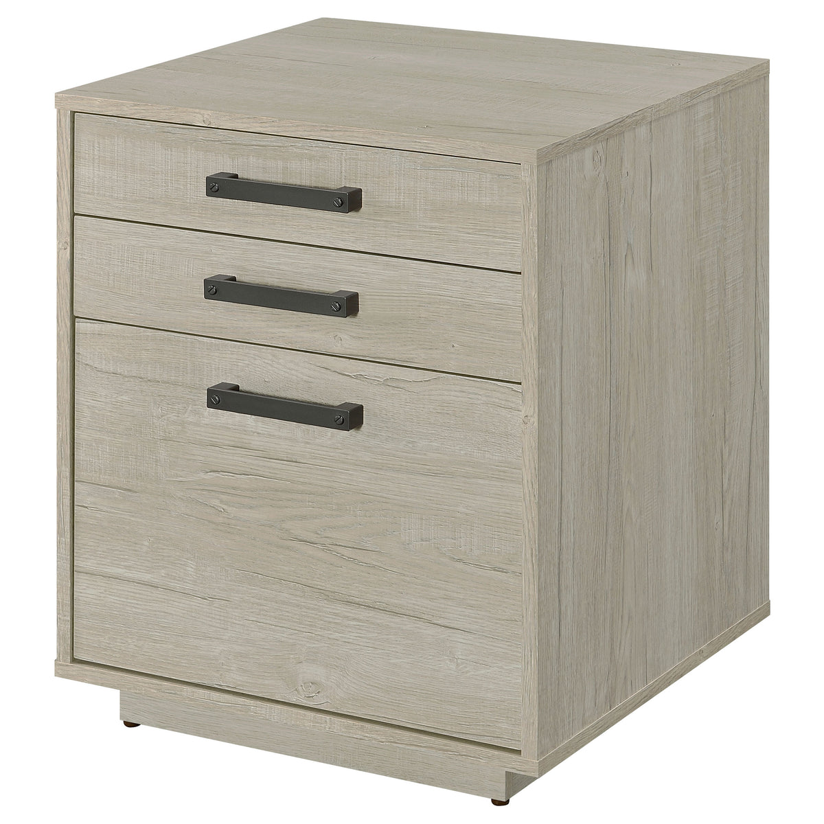 Loomis Home Office - 60" 4-Drawer Computer Desk, File Cabinet & 72" Bookshelf in Whitewashed Grey – view 20