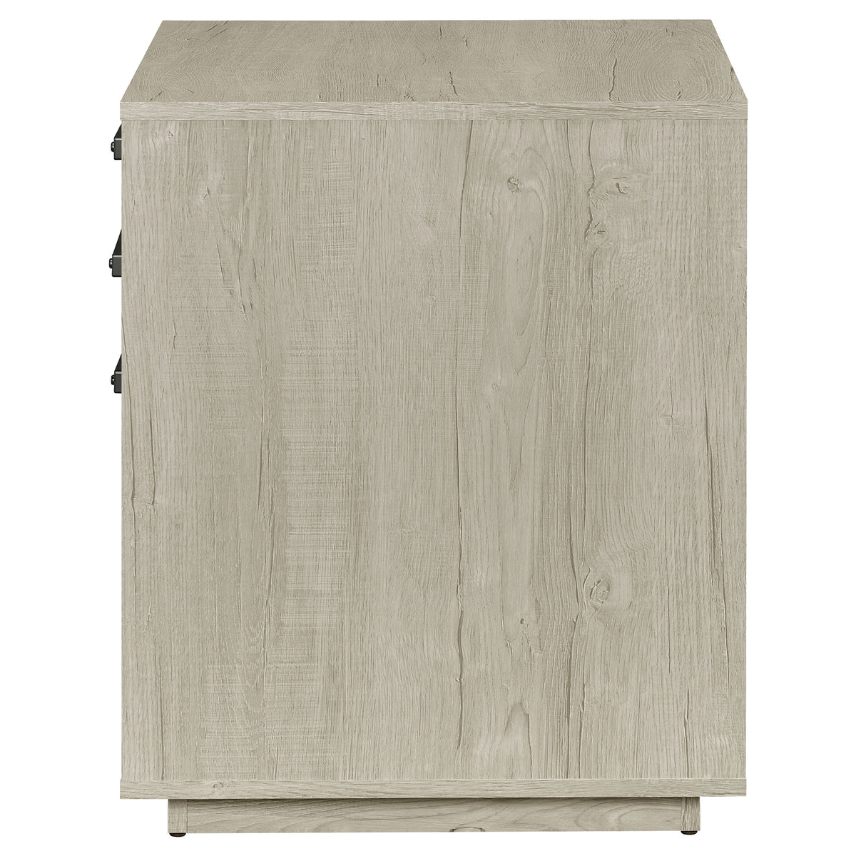 Loomis Home Office - 60" 4-Drawer Computer Desk, File Cabinet & 72" Bookshelf in Whitewashed Grey