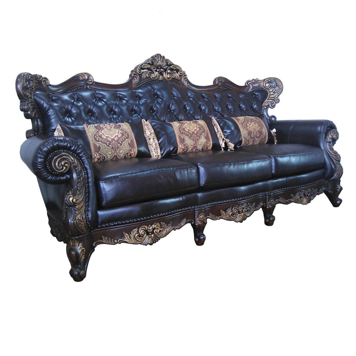 Britney Rich Cherry Sofa & Loveseat Set — product view 4