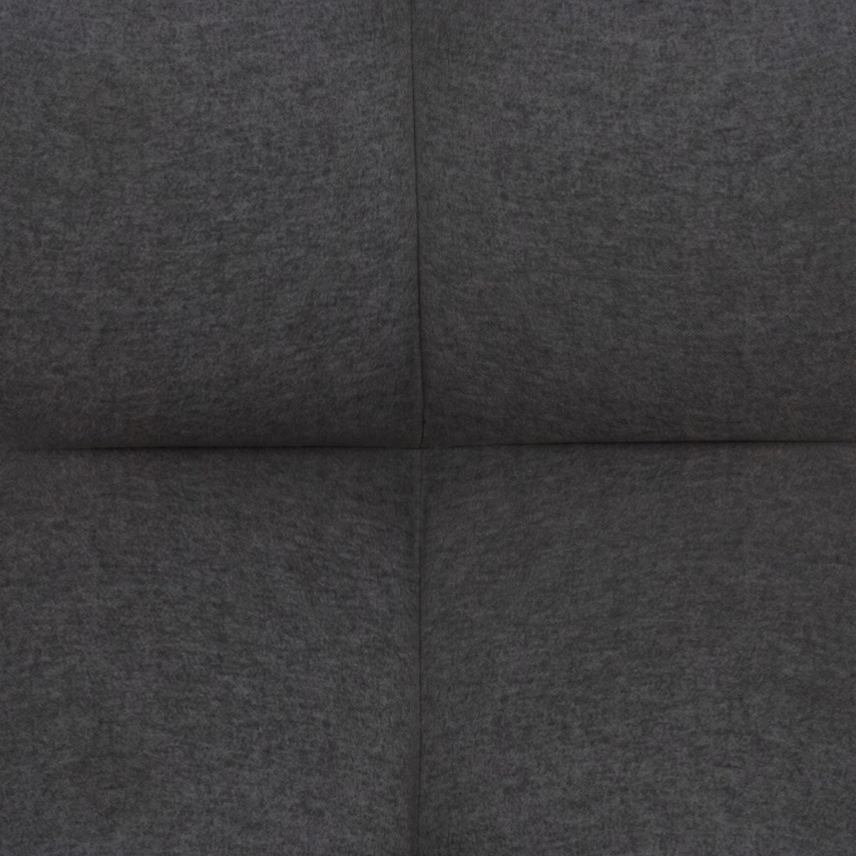 Ctoria Queen Burlap Bed Frame with 30" Curved Block-Style Headboard, Low Profile in Grey - close-up