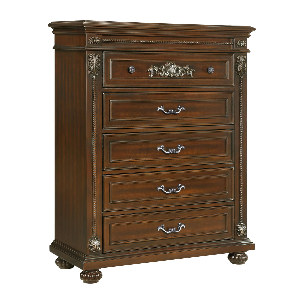Isabella Cherry Oak Bedroom Set β Queen & King β product view 7