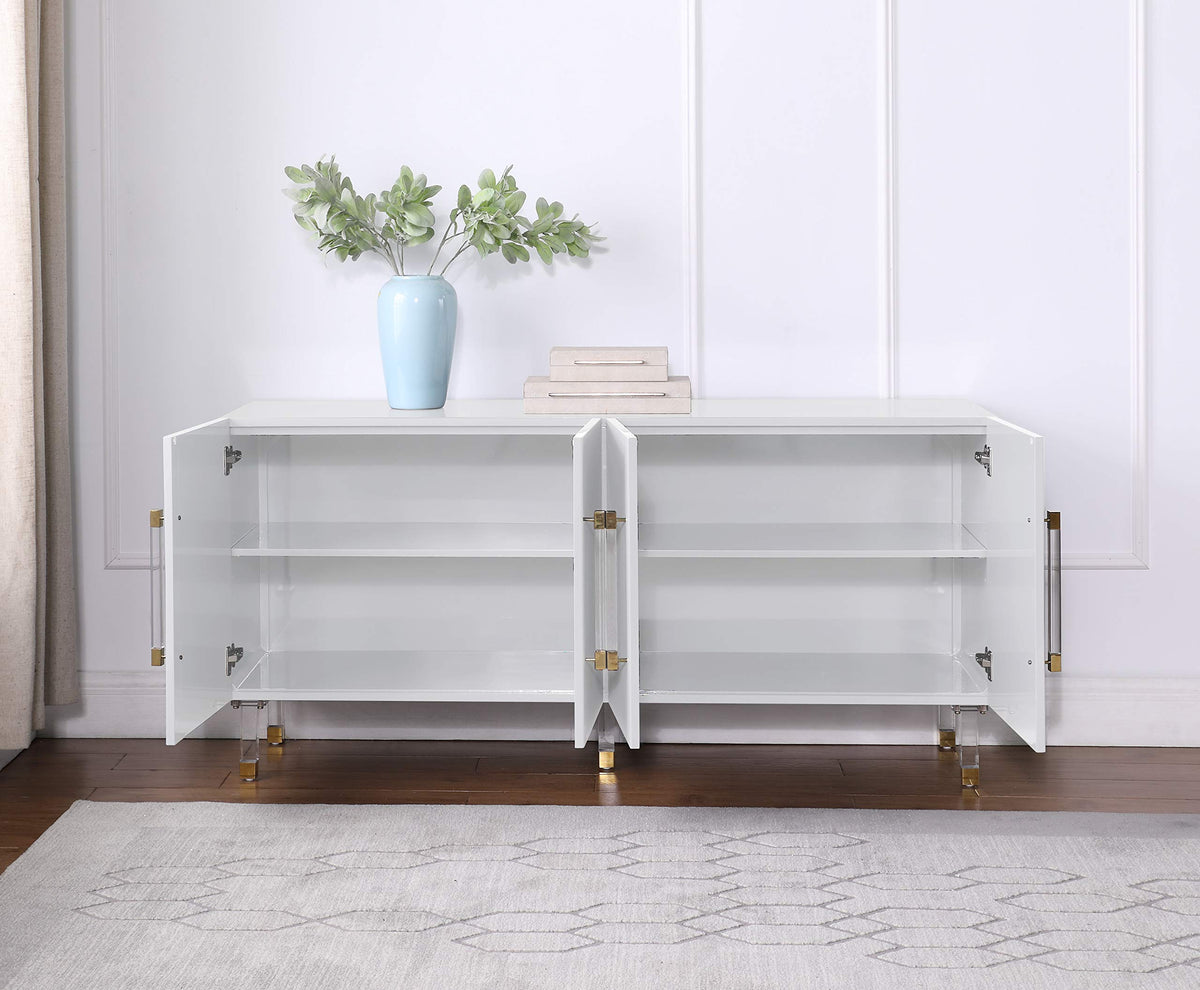 Tyrell New Sideboard in White - detail view
