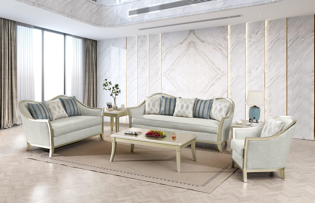 Gigi Champagne Sofa & Loveseat Set — product view 4