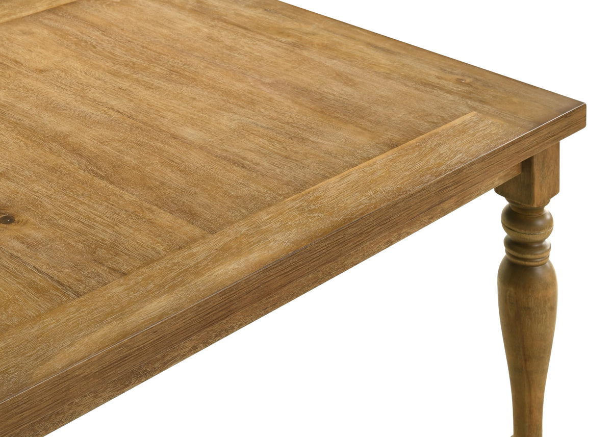 Huntington 72" Transitional Rectangle Dining Table - detail view
