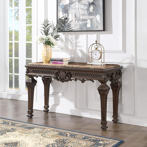 Tuscany 54" Traditional Rectangle Console Table - Cherry