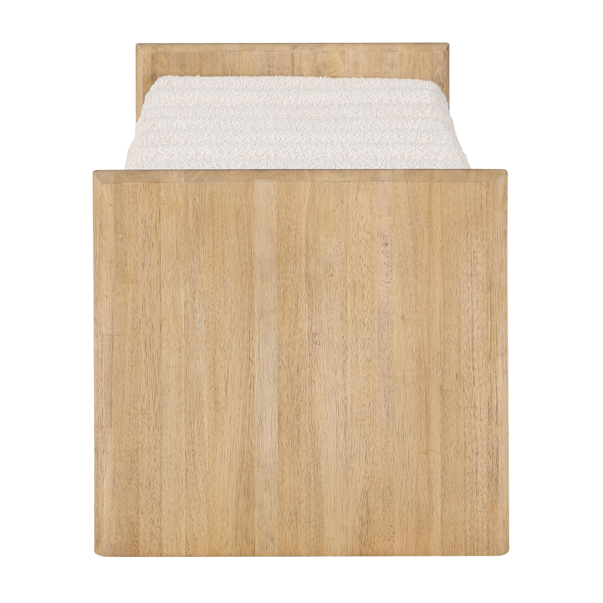 Torbjorn 52" Bench in Natural Oak - angle view