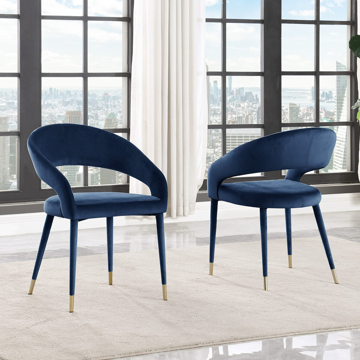 Joel Contemporary Dining Chair - front view