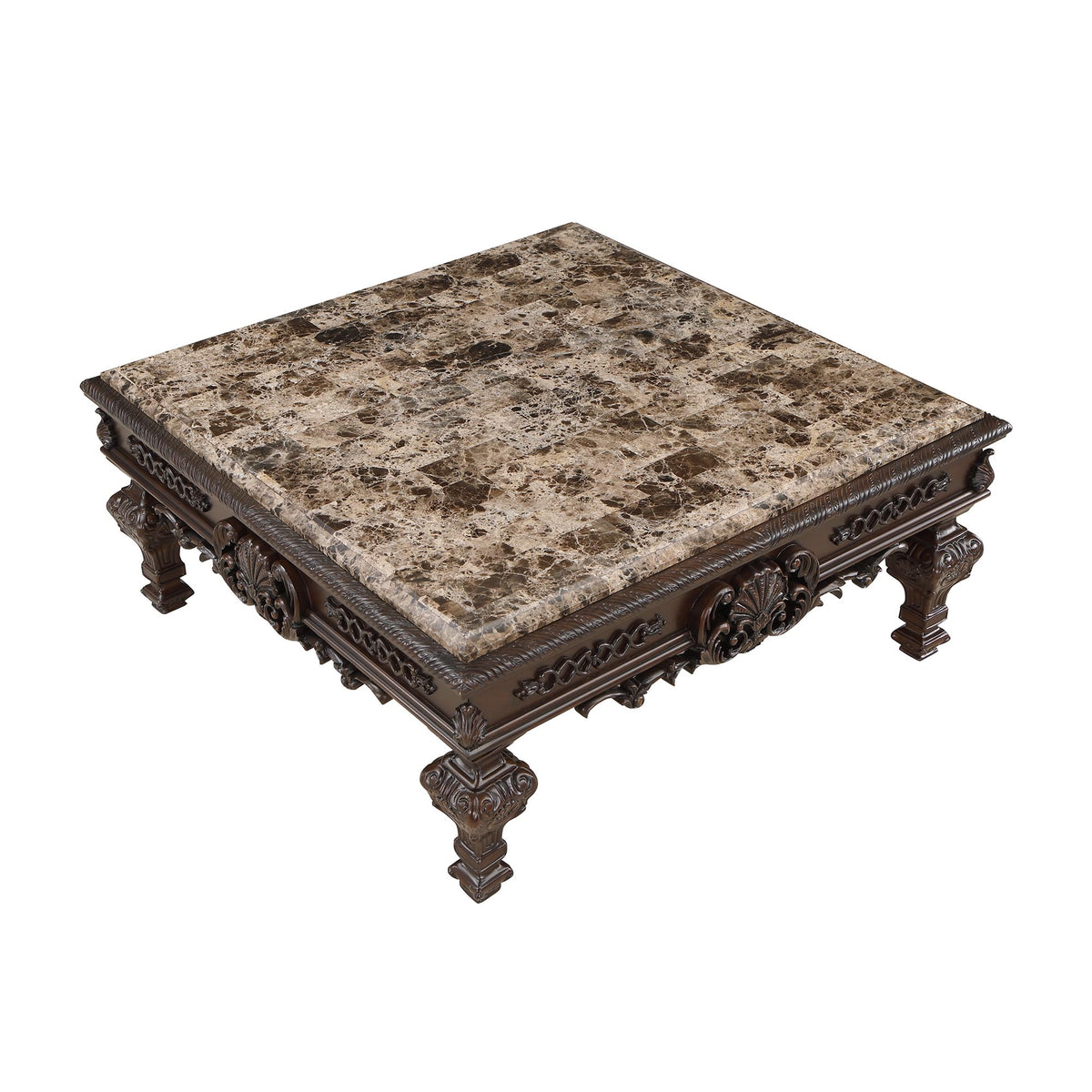 Tuscany 46" Traditional Square Coffee Table