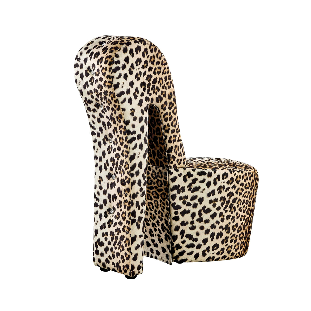 Tristam 40" Modern Glam High Heel Lounge Chair - back view