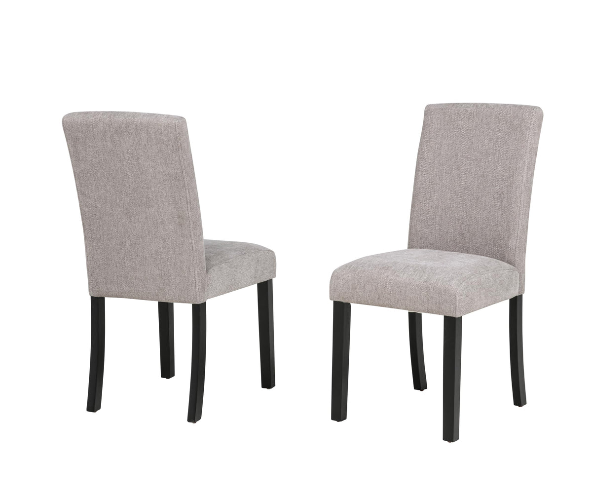 Yvonne Transitional Upholstered Fabric Parson Dining Chairs