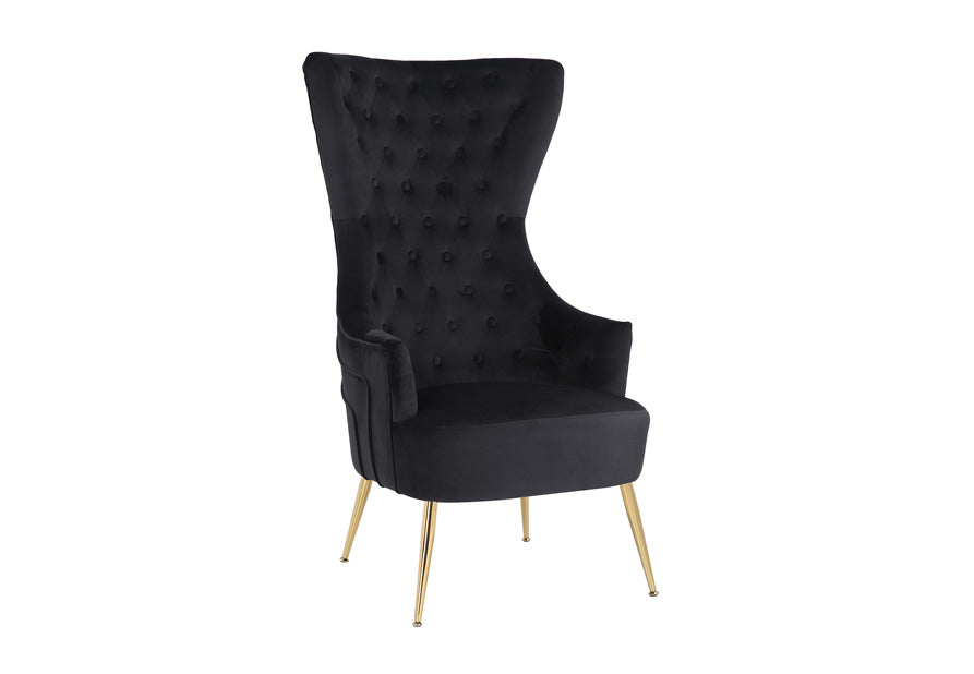 FOAK gray velvet chair suitable for bedroom or dressing area