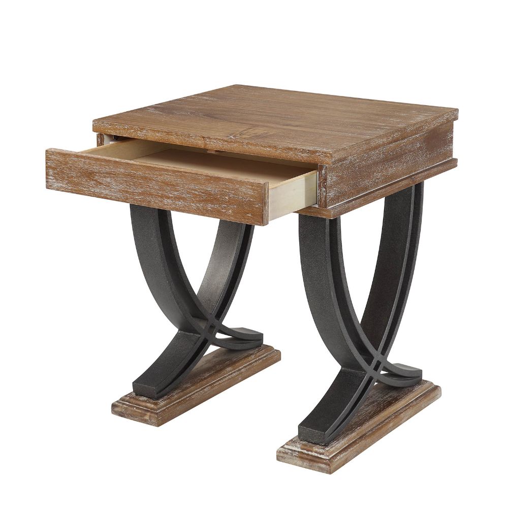 Pellio Rustic Industrial Coffee & End Table