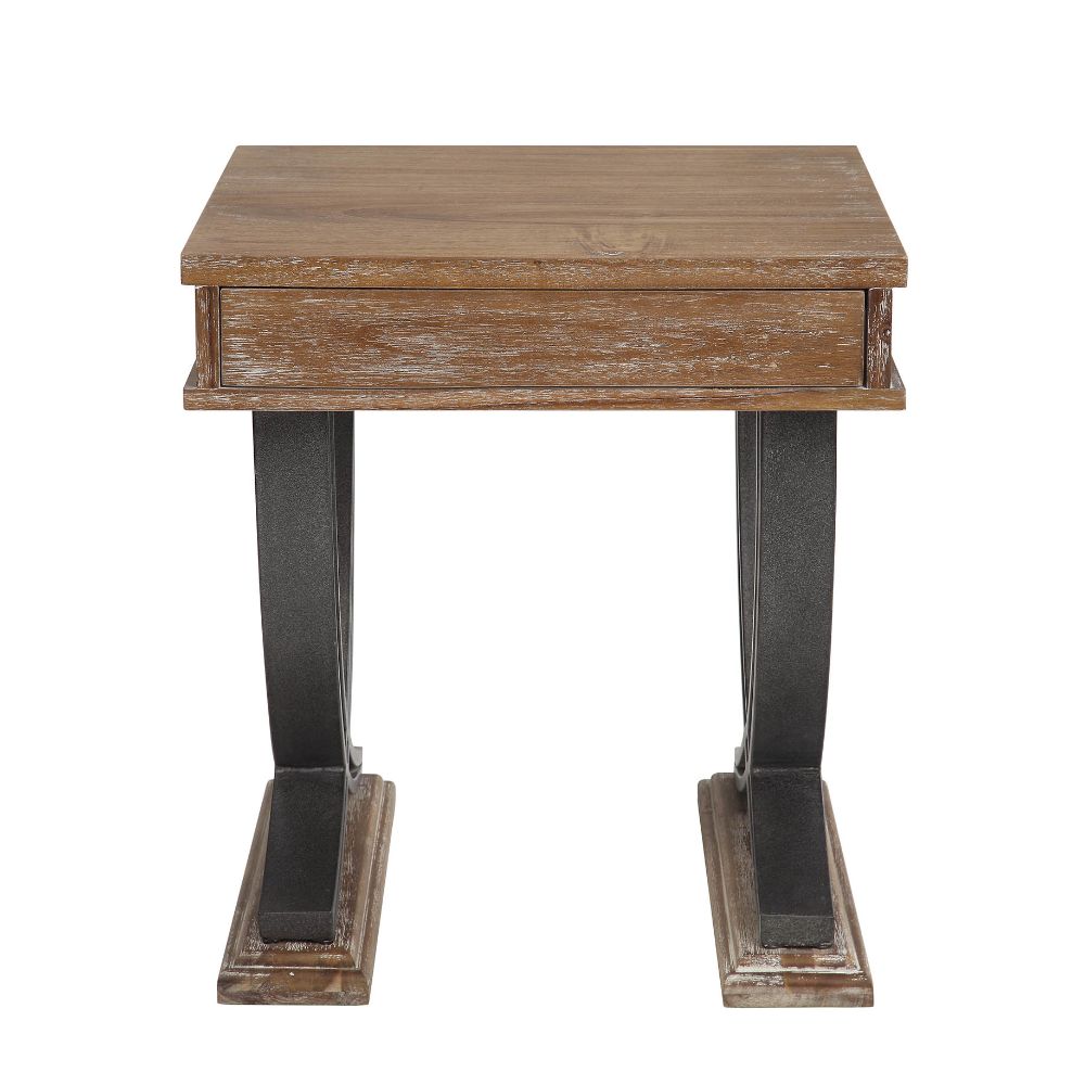 Pellio Rustic Industrial Coffee & End Table