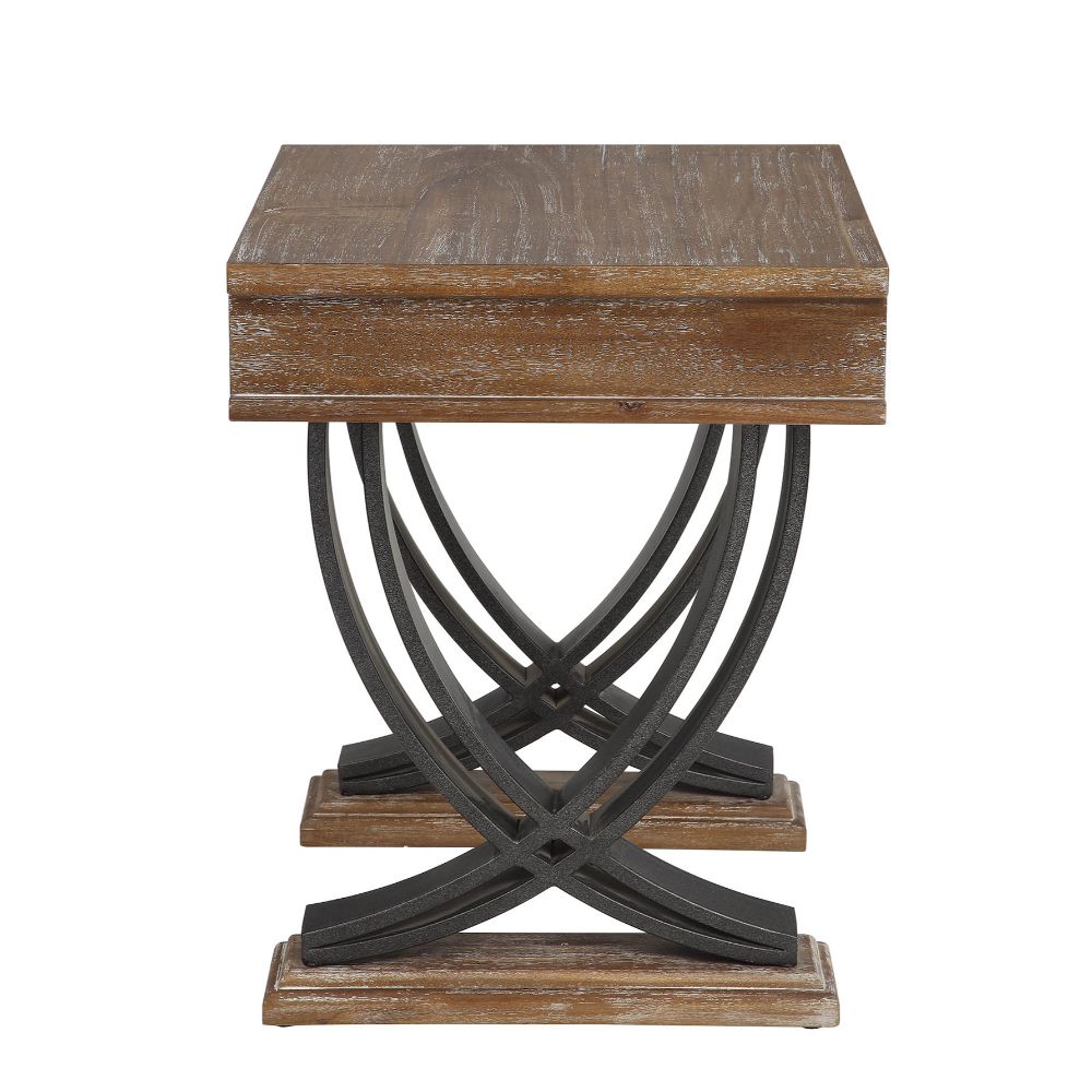 Pellio Rustic Industrial Coffee & End Table
