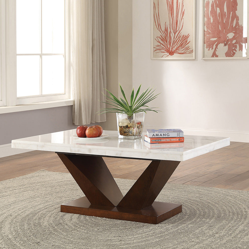 Forbes Marble-Top Coffee Table