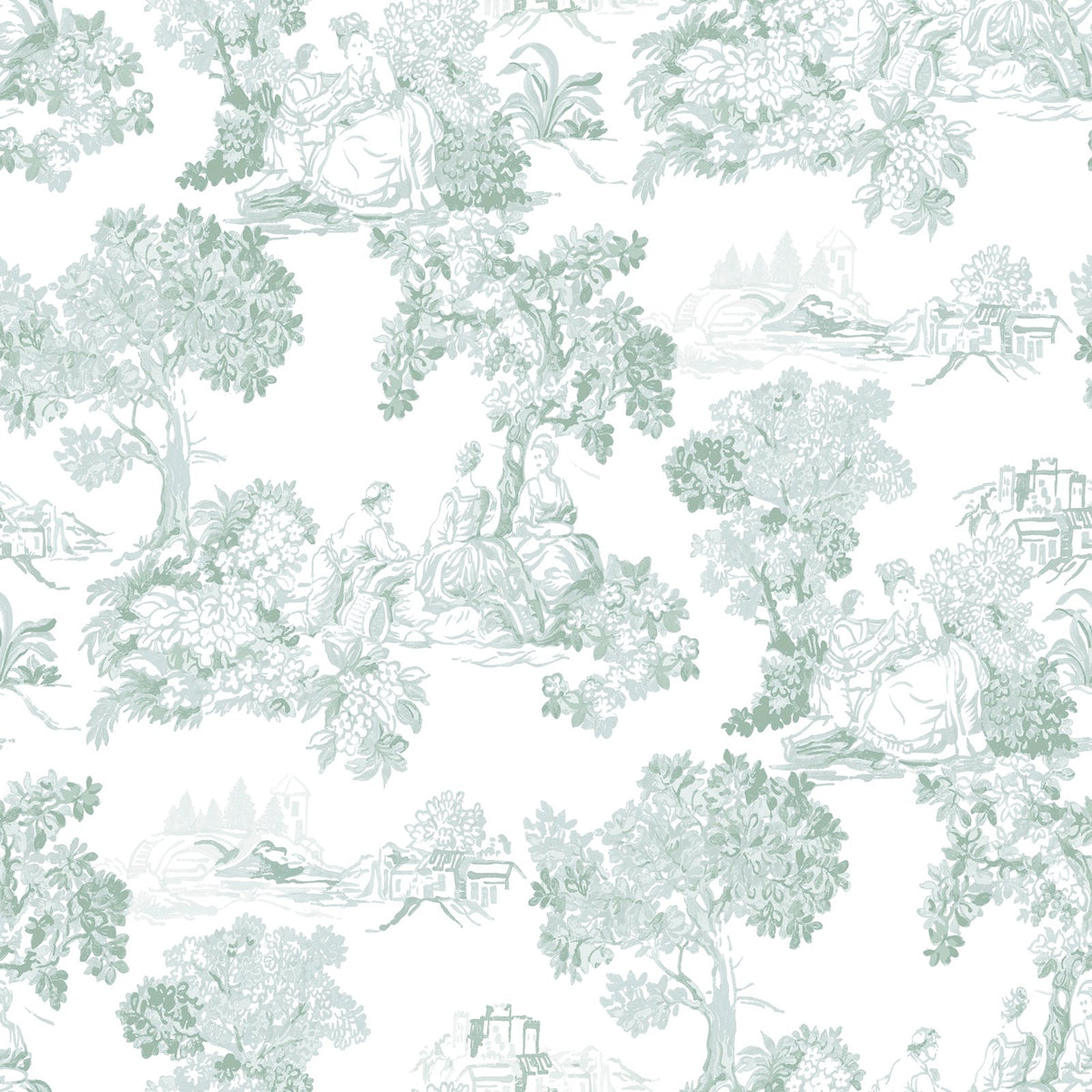 Galerie Blooming Garden Toile Wallpaper