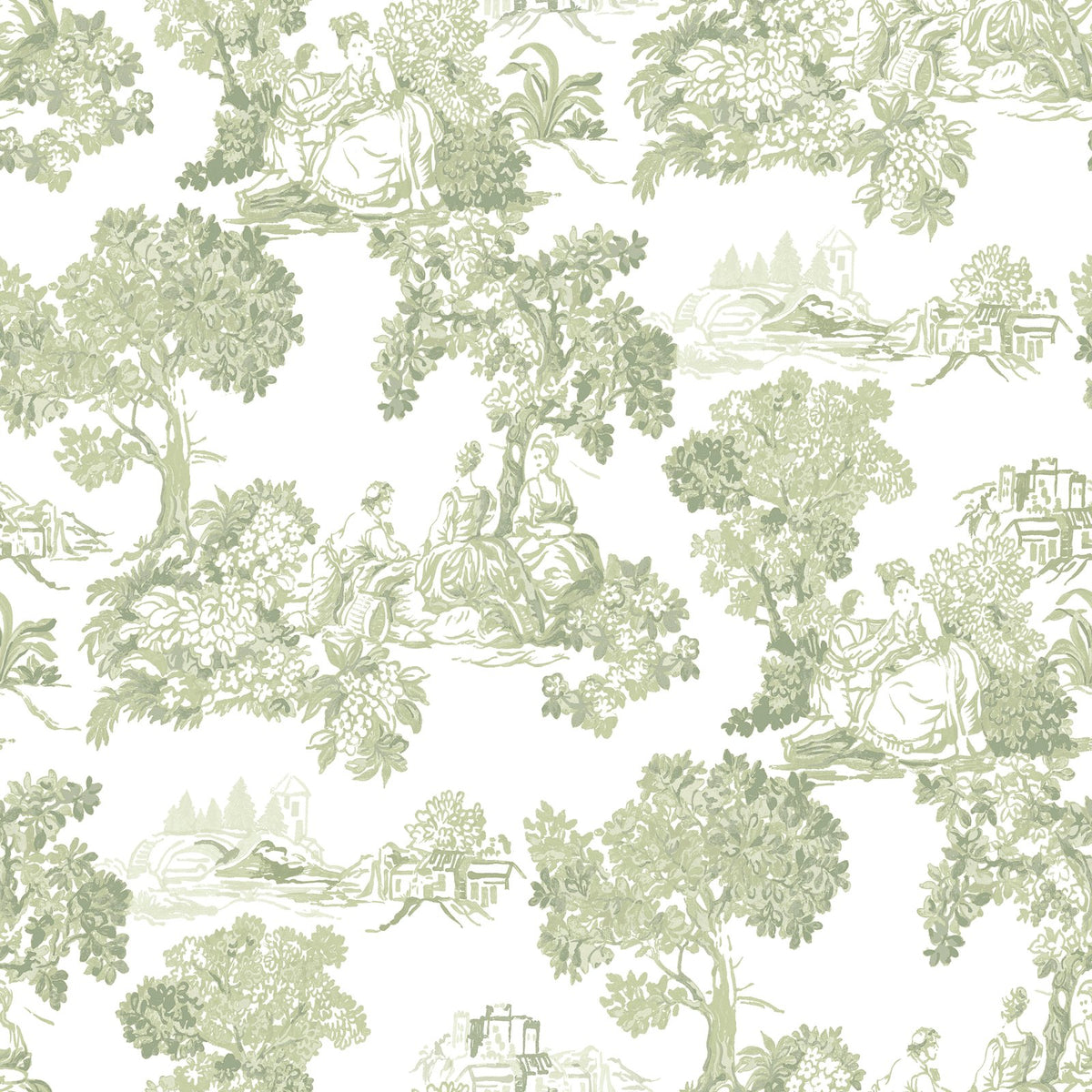 Galerie Blooming Garden Toile Wallpaper