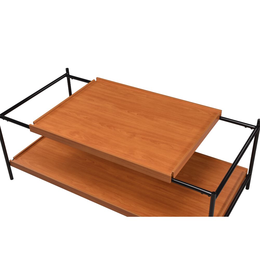 Oaken Industrial Coffee Table & Serving Cart