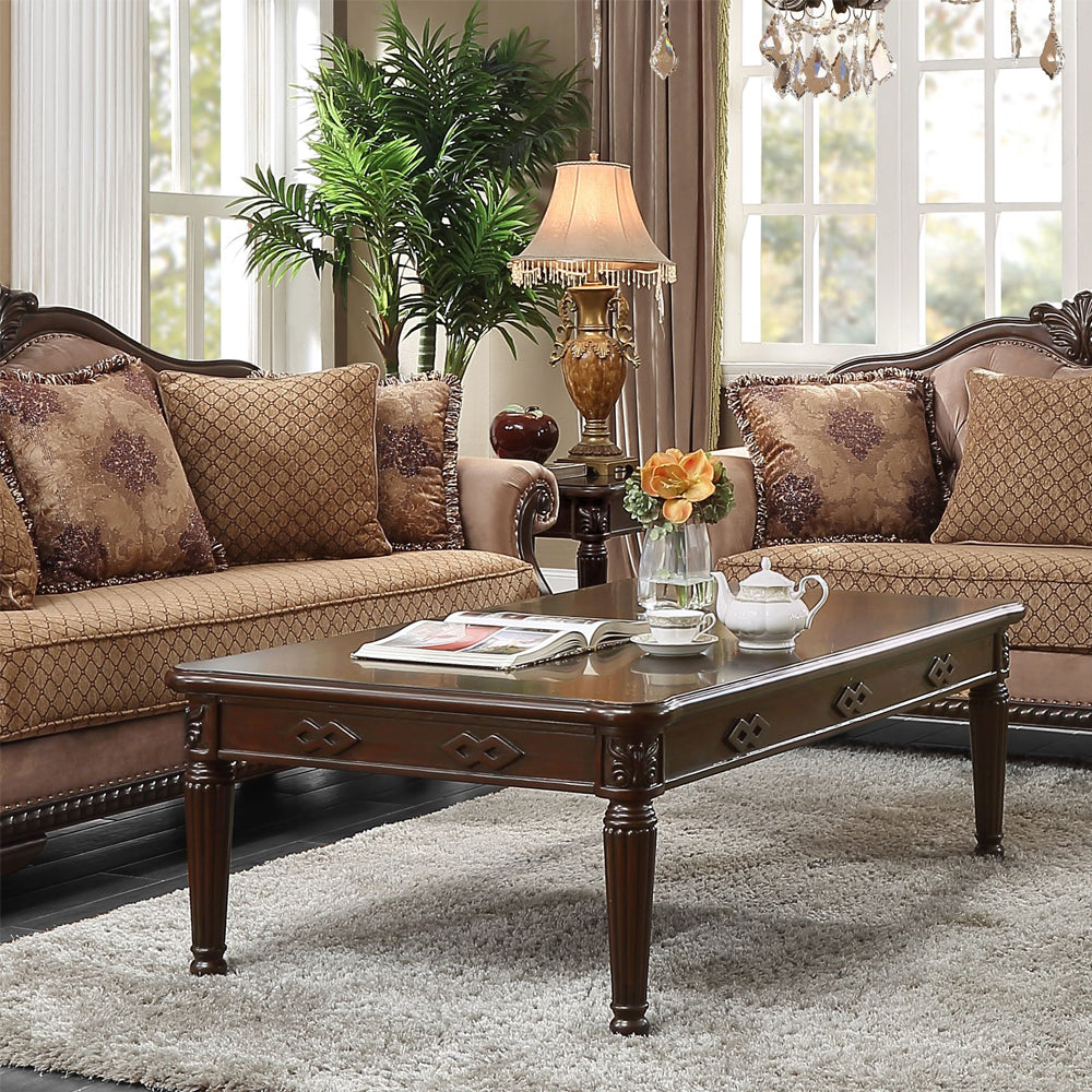Chateau De Ville Sofa, Loveseat, Chair & Tables