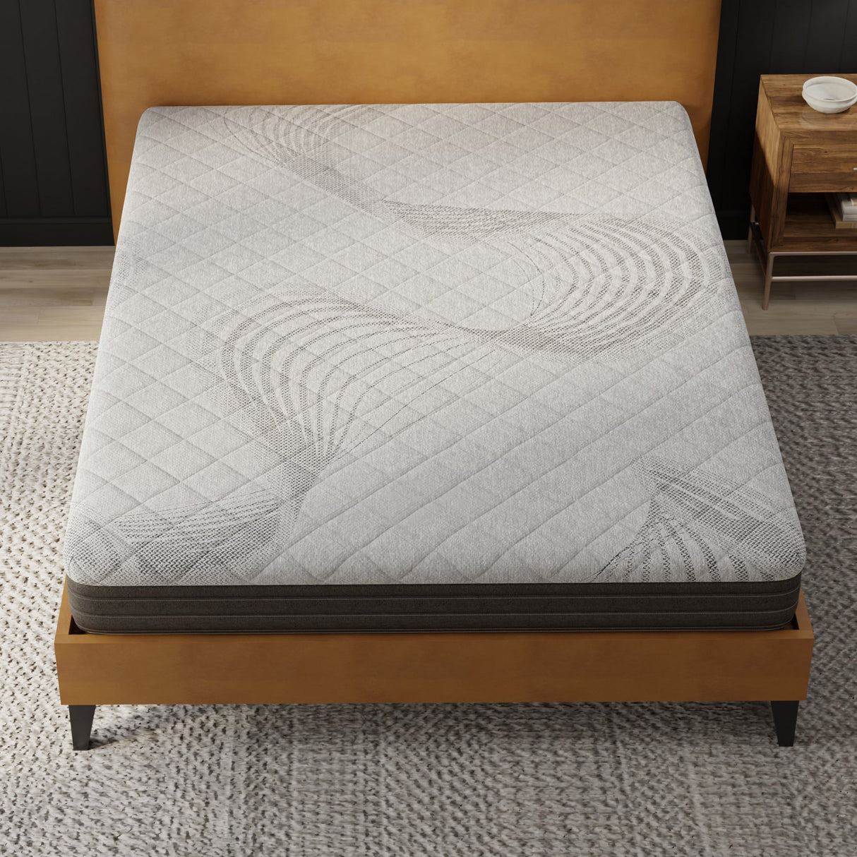 8” Essentials Comfort Reactive Medium Firm Mattress - Cooling Foam