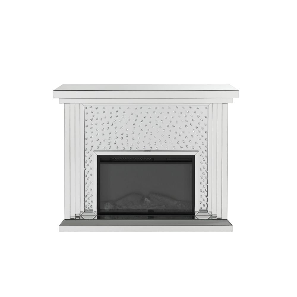 Nysa Mirrored LED Electric Fireplace