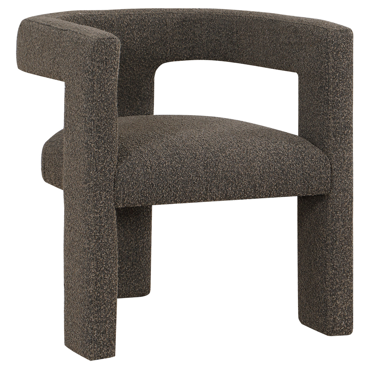 Petra Curved Boucle Accent Chair