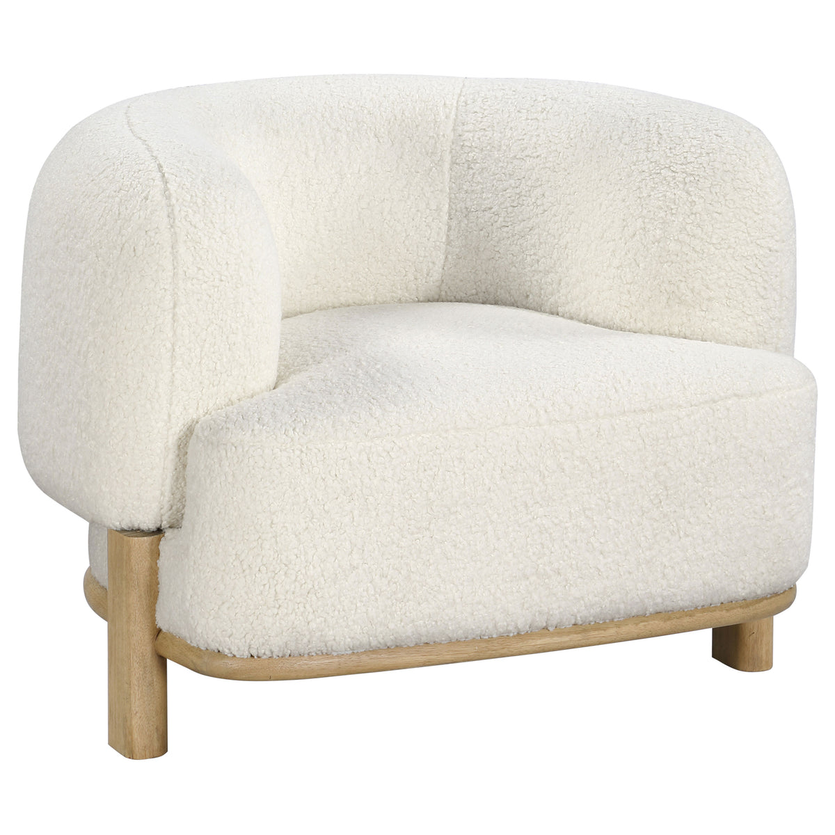Lawler Barrel Back Boucle Accent Chair
