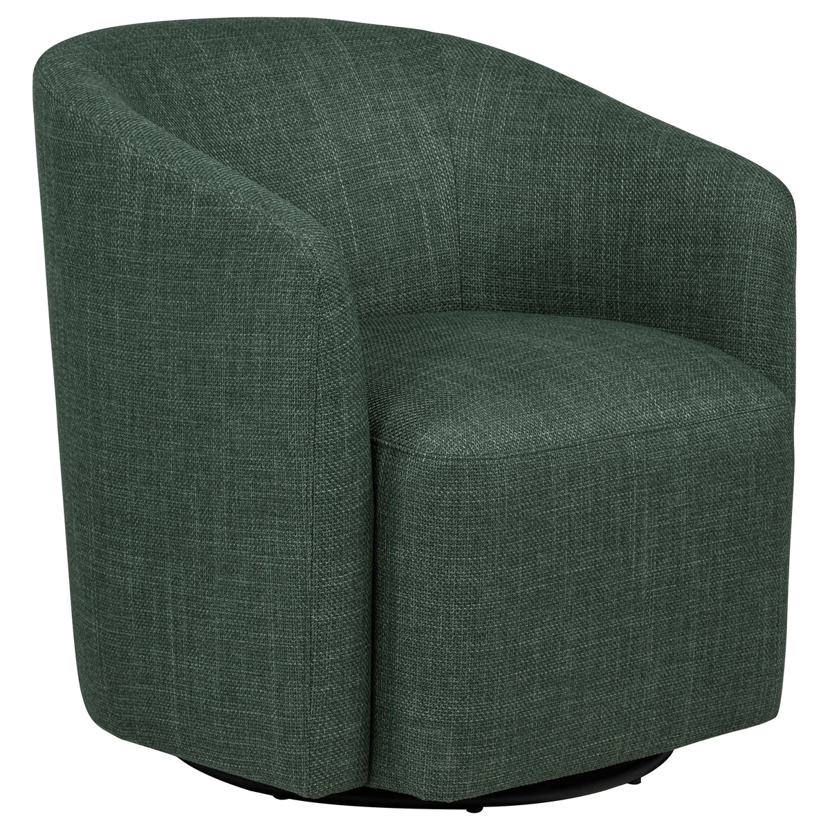 Mossbrook Barrel-Back Swivel Accent Chair