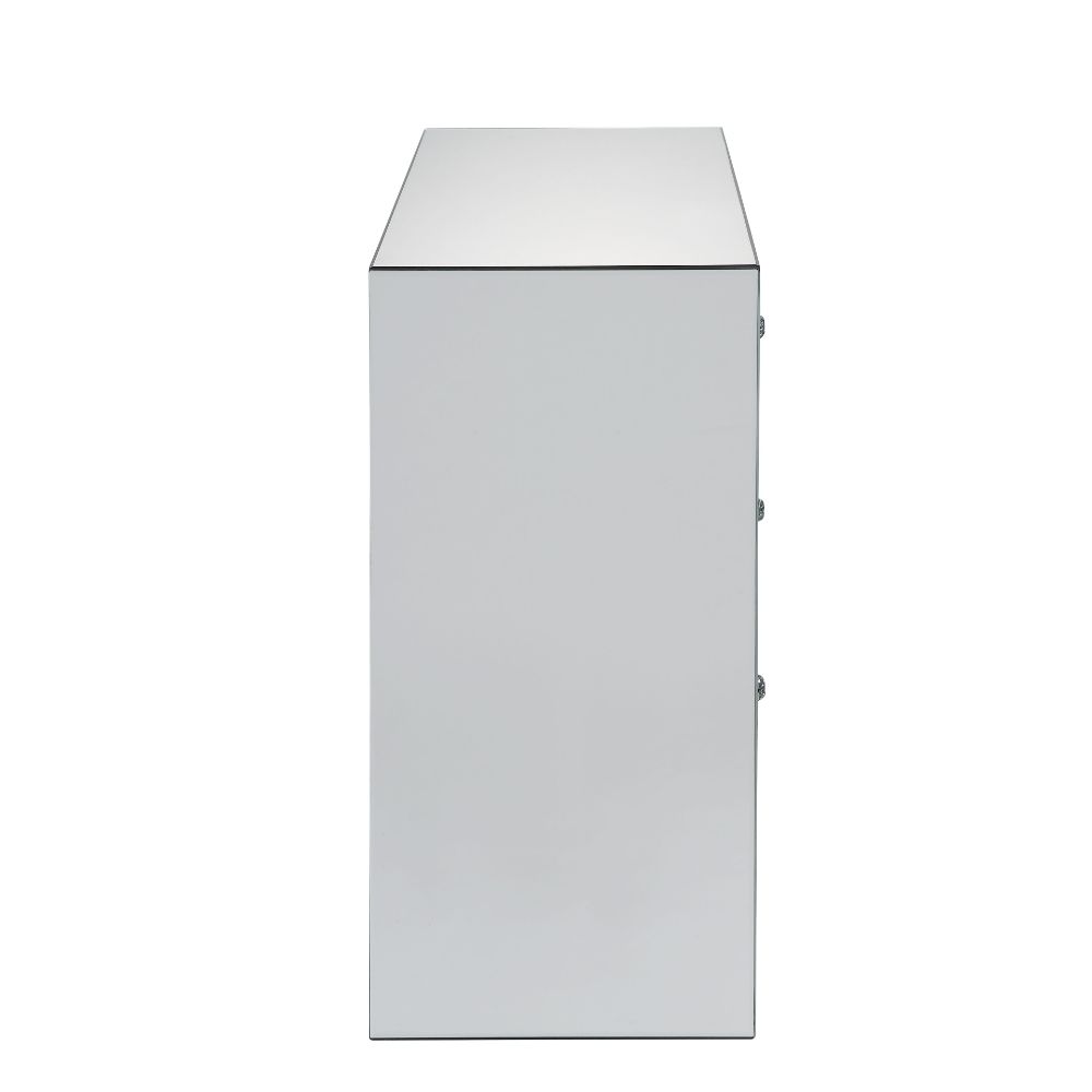 Sonia Mirrored Console Cabinet & Accent Table