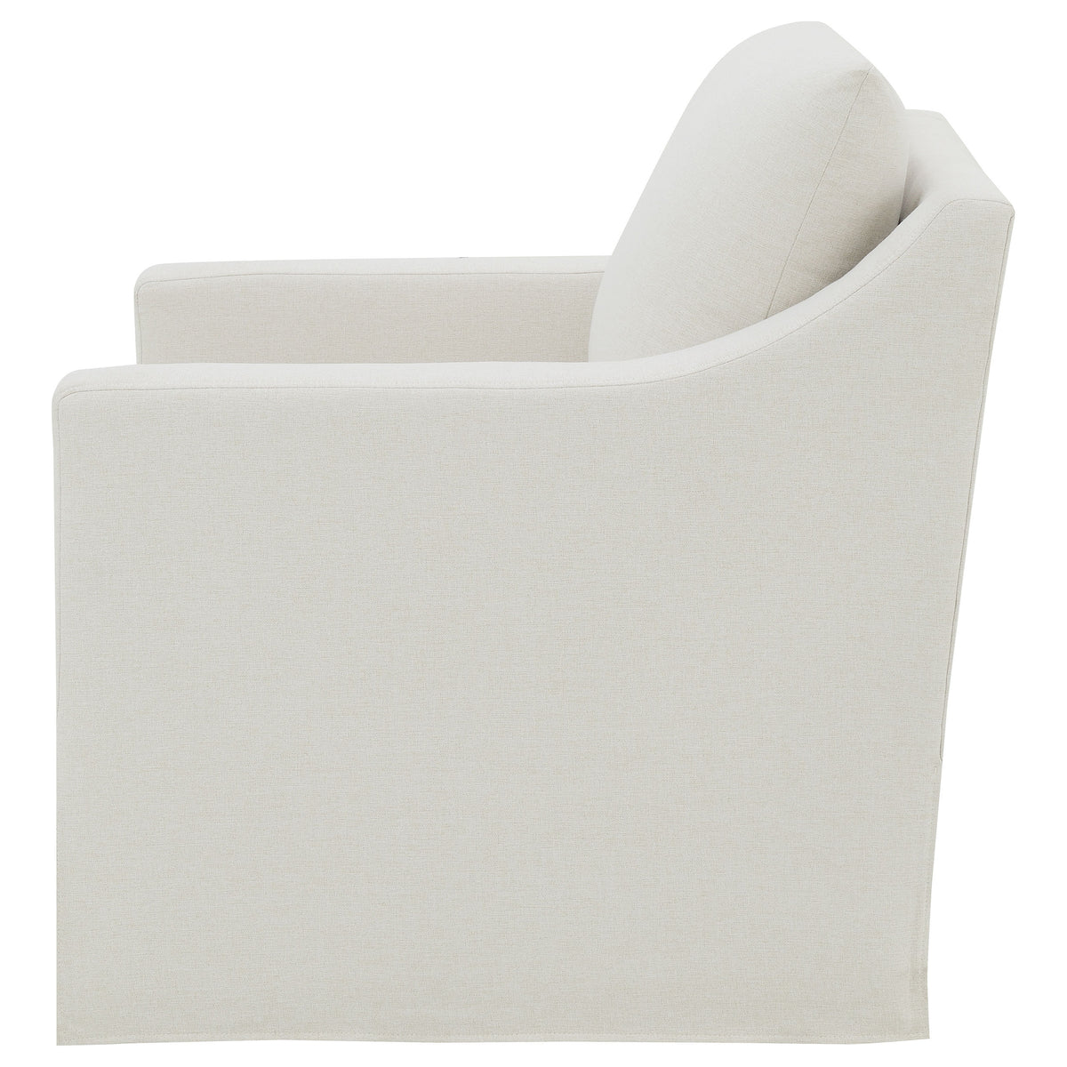 Winter Swivel Accent Chair & Lift-Top Storage Ottoman - Sloped Arms in Beige Fabric โ view 6