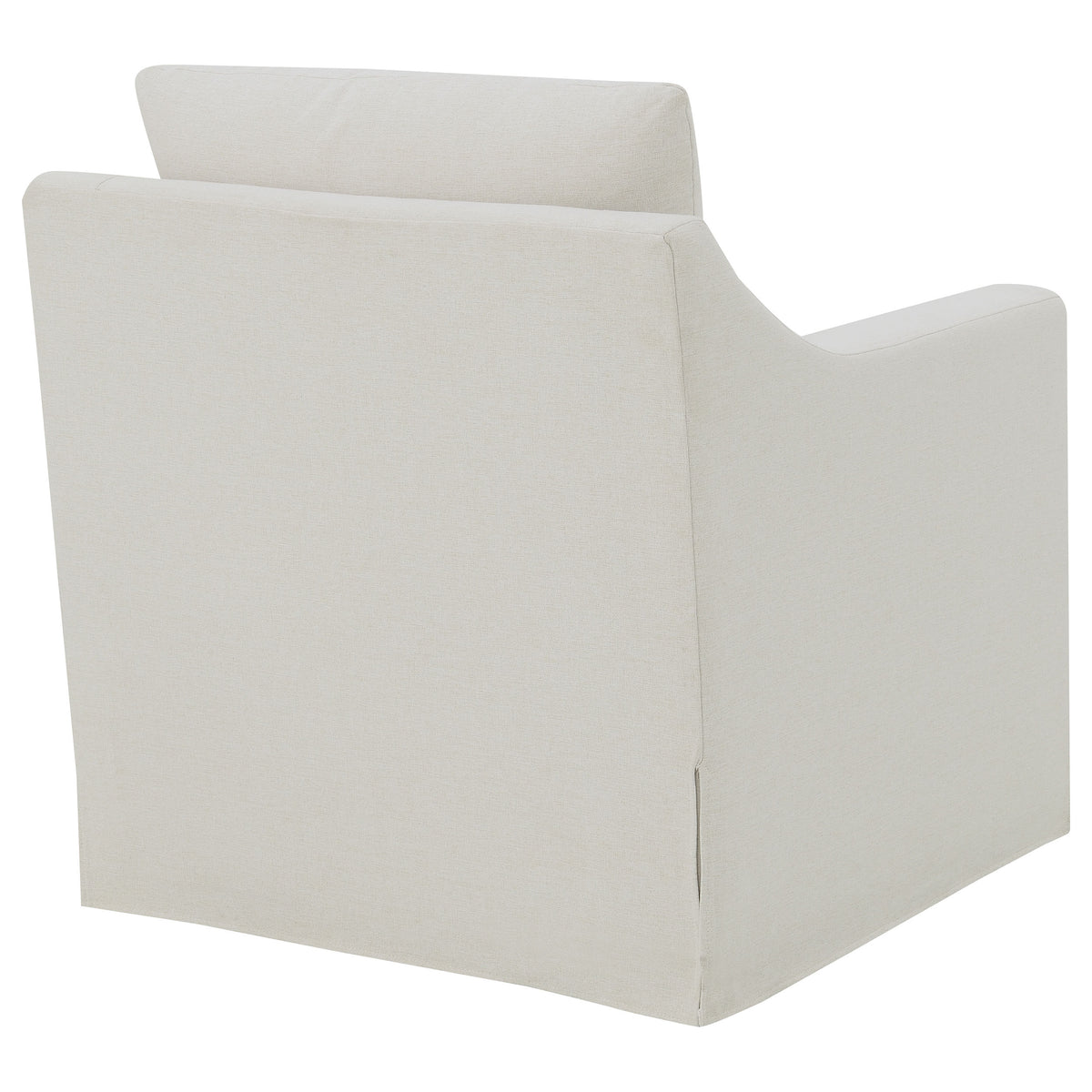 Winter Swivel Accent Chair & Lift-Top Storage Ottoman - Sloped Arms in Beige Fabric โ view 8