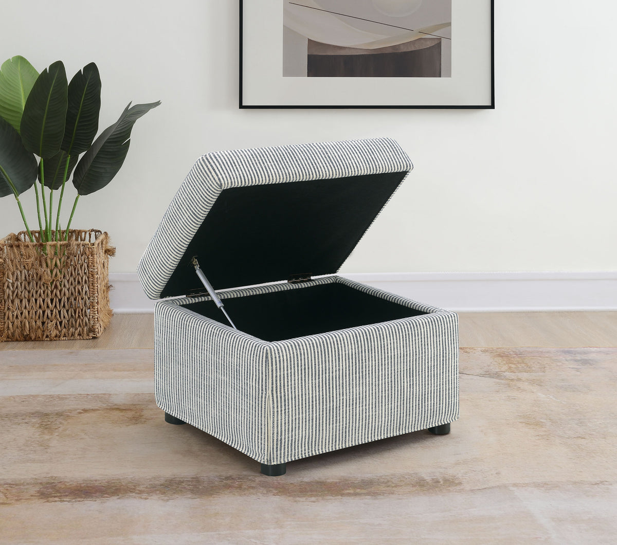 Winter Sloped Arm Swivel Accent Chair & Lift-Top Storage Ottoman - Transitional Grey Fabric – view 16