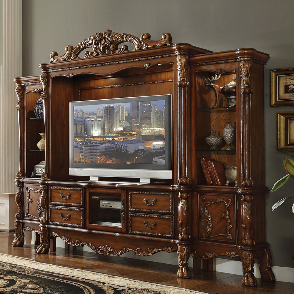 Dresden Traditional Entertainment Center, TV Stand & Electric Fireplace