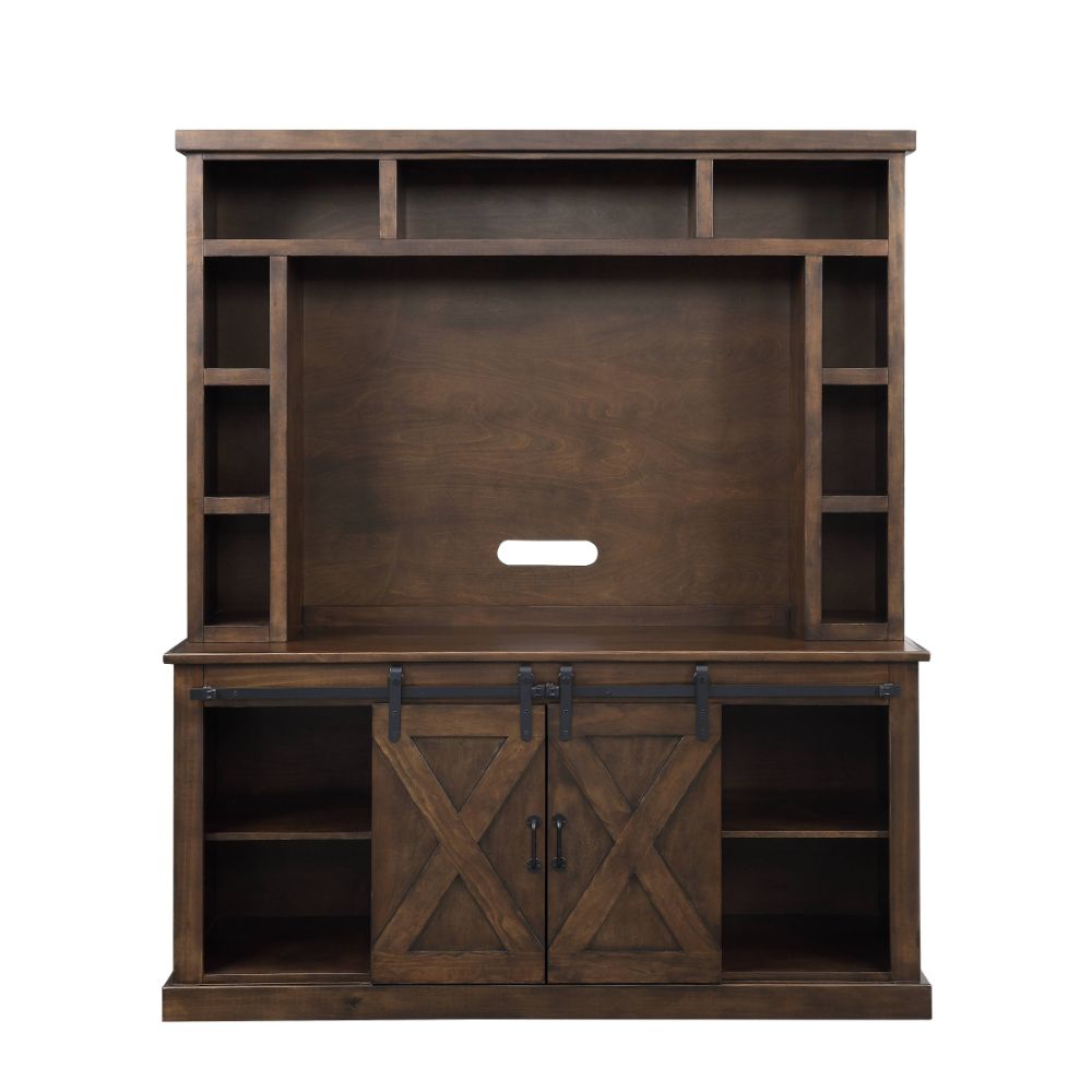 Aksel Entertainment Center with LED Electric Fireplace