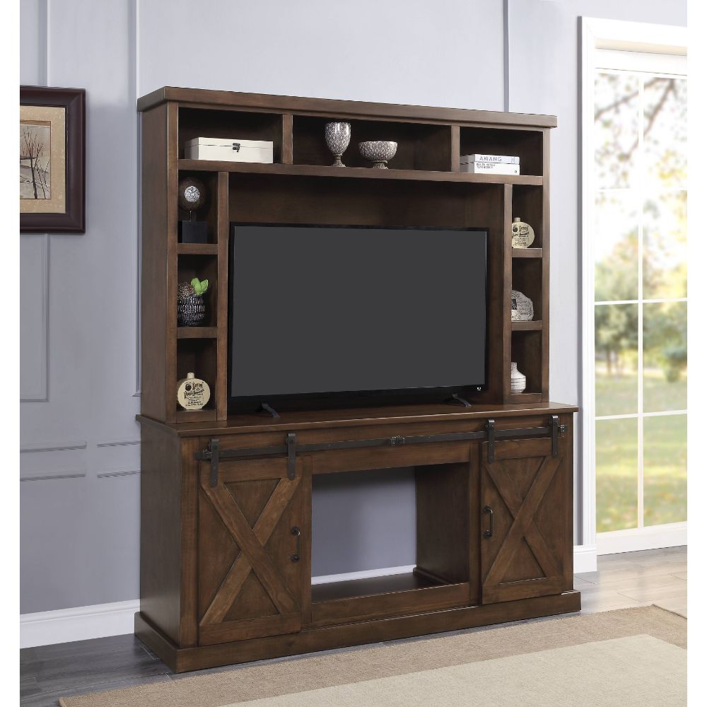 Aksel Entertainment Center with LED Electric Fireplace