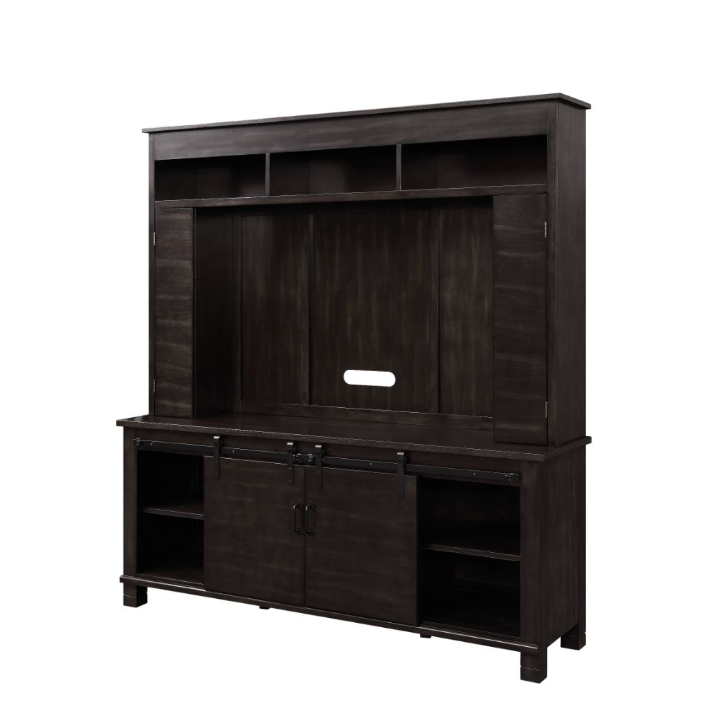 Apison Farmhouse Entertainment Center with LED Electric Fireplace