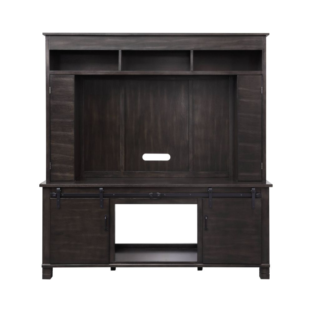 Apison Farmhouse Entertainment Center with LED Electric Fireplace