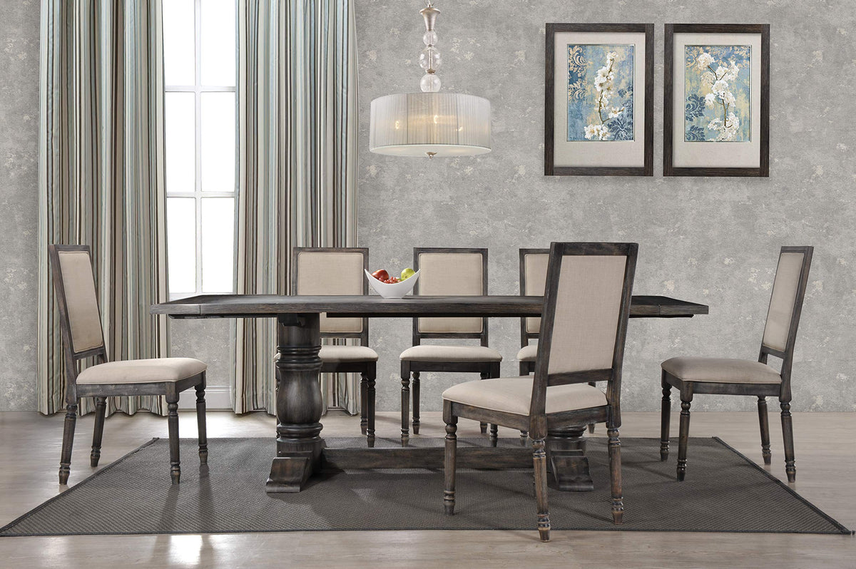 Farmhouse Upholstered Dining Chair - front view