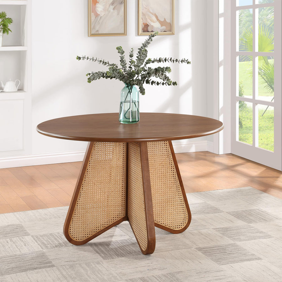 Linh Round Dining Table in Walnut