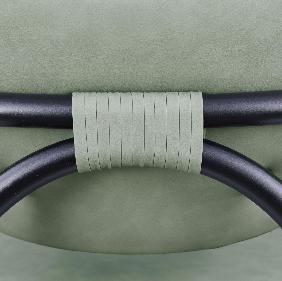 Recency Mid-Century Modern Counter Height Stool in Soft Sage - angle view