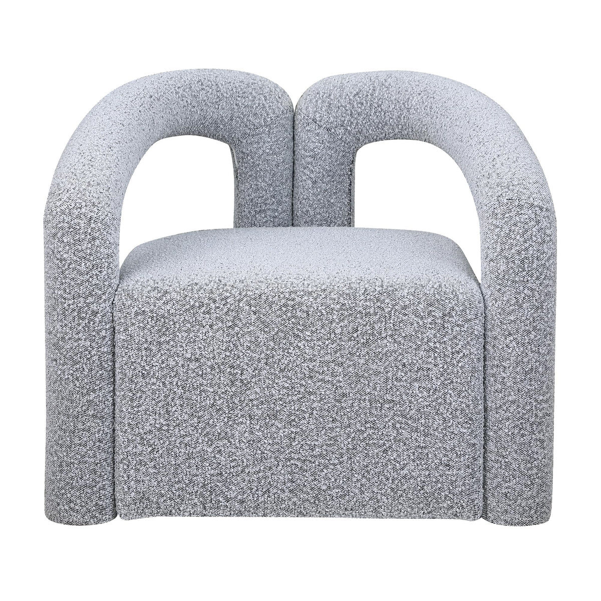 Addie Accent Chair in Grey - detail view