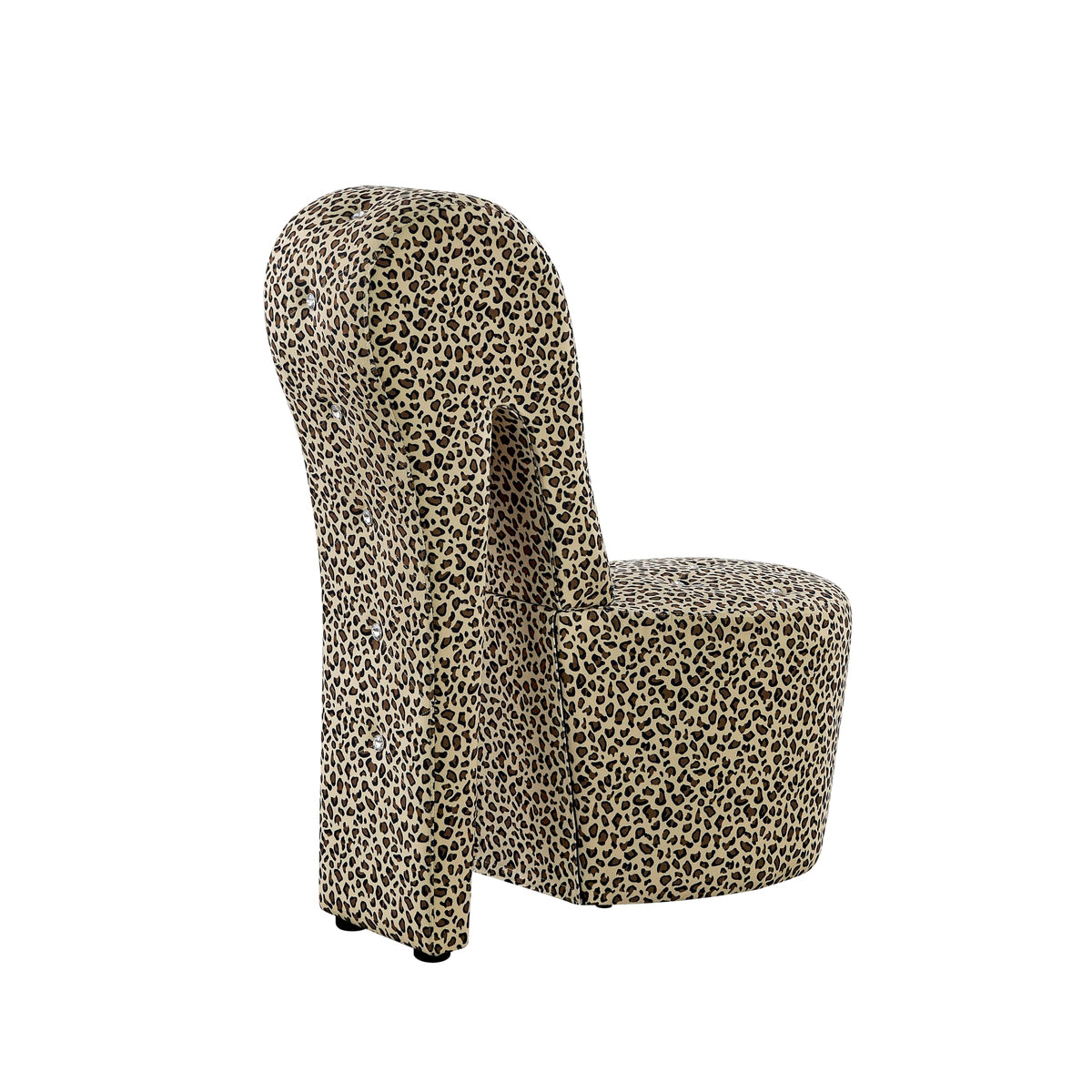 Tristam 40" Modern Glam High Heel Lounge Chair - back view
