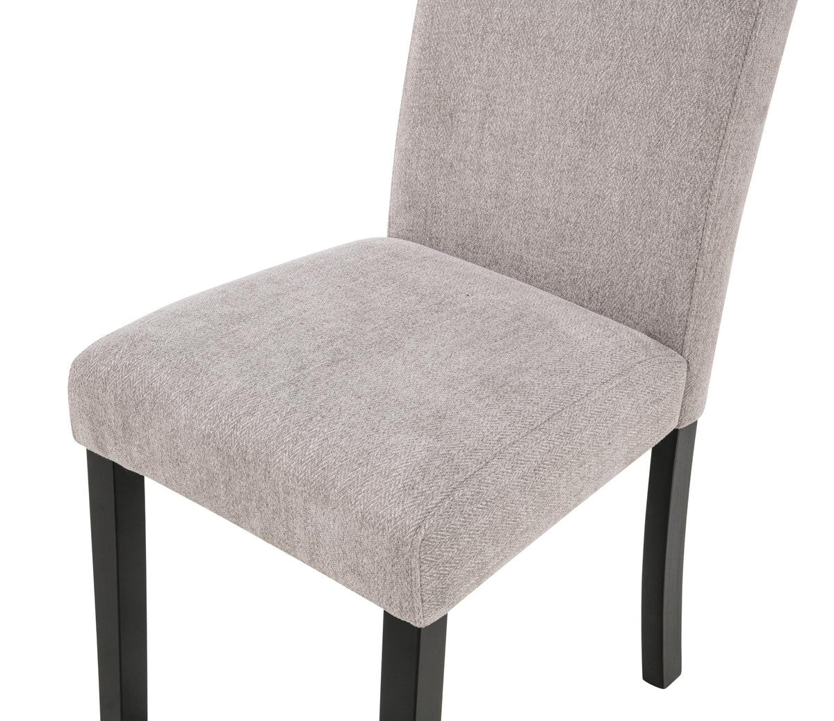 Yvonne Transitional Upholstered Fabric Parson Dining Chairs - angle view