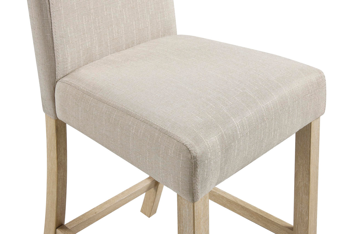Corondo Mid-Century Fabric Counter Height Chair - back view