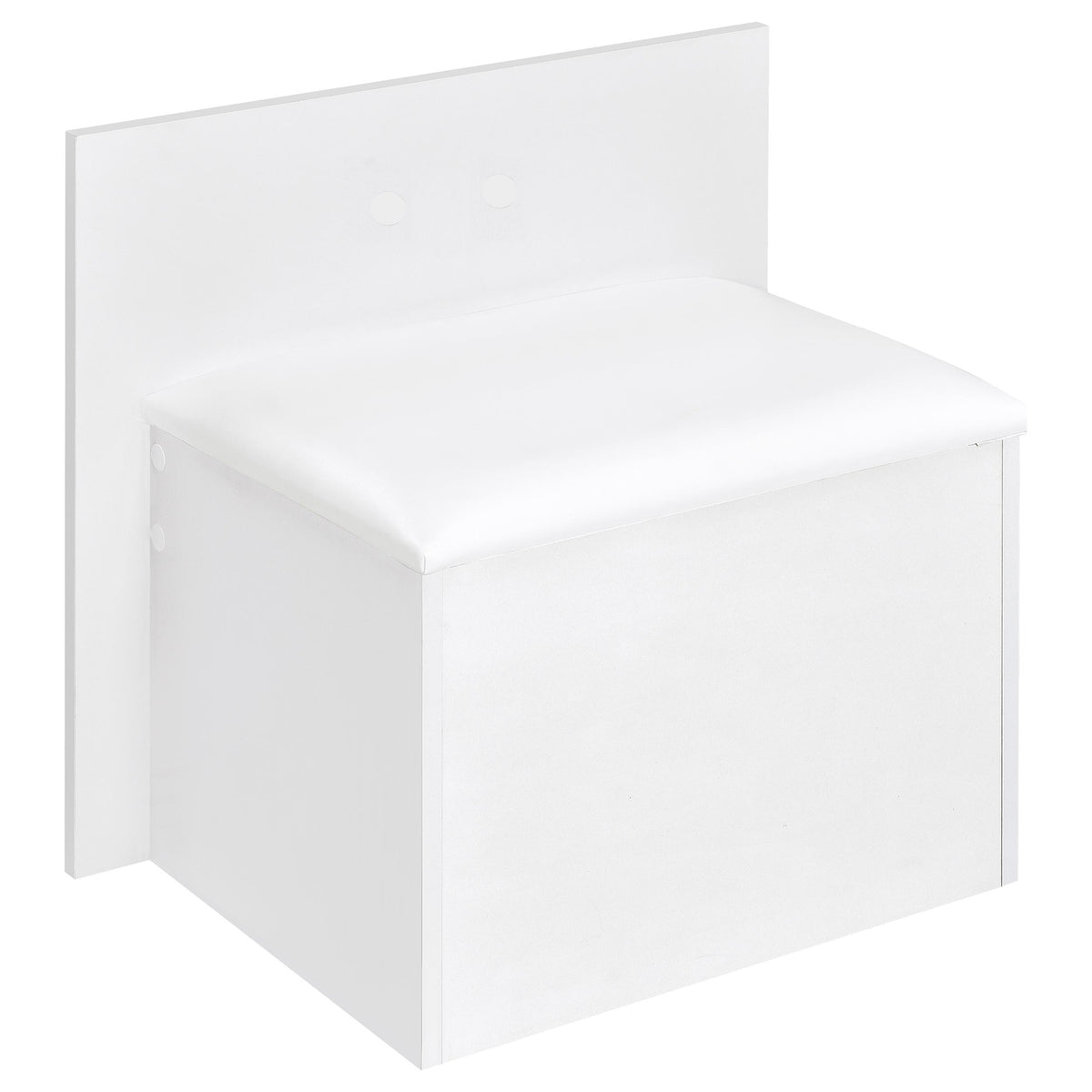 Flora Vanity Set with Touch LED Mirror & Stool - 2 Drawers, Fluted Cabinet in White High Gloss – view 13
