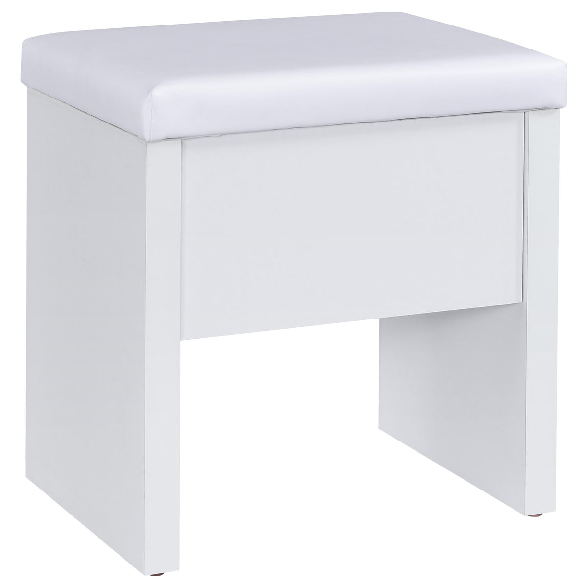 Bunbury Makeup Vanity Set with Mirror & Stool - 2-Drawer Dressing Table in White – view 14