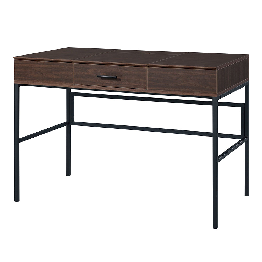 Verster Industrial Lift-Top Writing Desk with USB Port